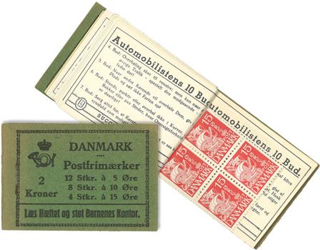 Danmark - Hæfte H27 postfrisk 2 kr. AFA 9