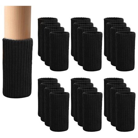 32 stk. Stolbensokker, Stolbenbeskytter for gulv, Faller ikke lett av, Sklisikker silikon, Passer alle benformer, Beveger seg lett og reduserer støy