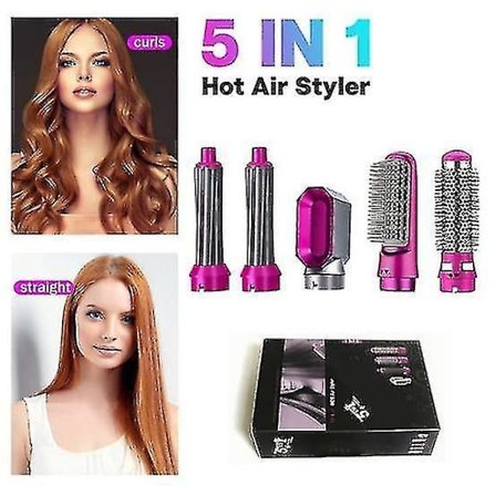 5 In 1 Hair Dryer Styler Air Wrap Brush Professional Electric Hot Air Brush Styling Tool Barber Household Hair Curler Brush Kit