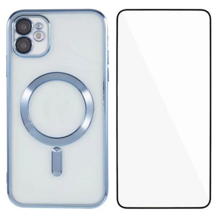 iPhone 11 Magnetic Case with Screen Protector – Blue