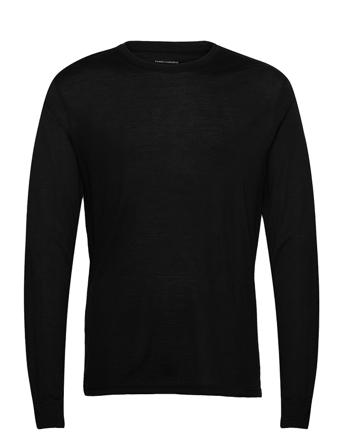 Panos Emporio Wool Long Sleeve Top T-shirts Long-sleeved Svart Panos Emporio
