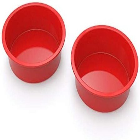 15 cm Rund Silikonform for Kake, 2-pakning Airfryer Silikonform, Non-stick Liten Form for Airfryer Baking Dessert, Kaker