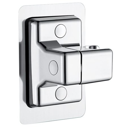 Suihkupään pidike ilman porausta, 360° säädettävä kulma Suihkupään pidike, Liima Suihkupään pidike, Seinään kiinnitettävä pidike (Hopea)