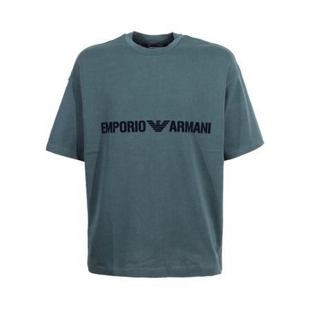 Emporio Armani T-Shirts , Groen , Heren , Maat: L