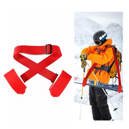 Skistropper med borrelåslukking, skibindingsstropper, skistropper, kjelkestropper, justerbare kjelkestropper