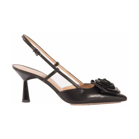 Roberto Festa, High sandals with pink Czarny, Kobieta, Rozmiar: 39 EU
