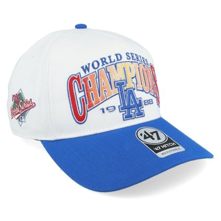 47 Brand - White adjustable Gorra - Los Angeles Dodgers Arch Champ Hitch White/Blue Adjustable @ Hatstore