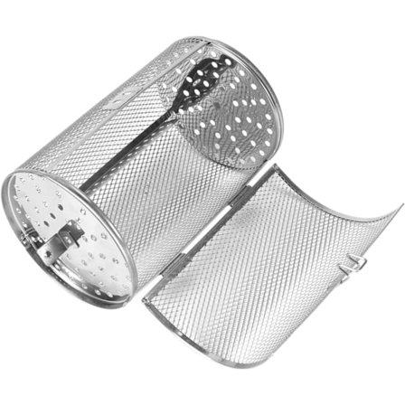 Mikroaaltouunin kori Ruostumaton teräs Paistokori Tarttumaton Kestävä Leivontaväline Uuni Paistaminen Paistaminen Pyörivä Pähkinät Pavut Maapähkinä 