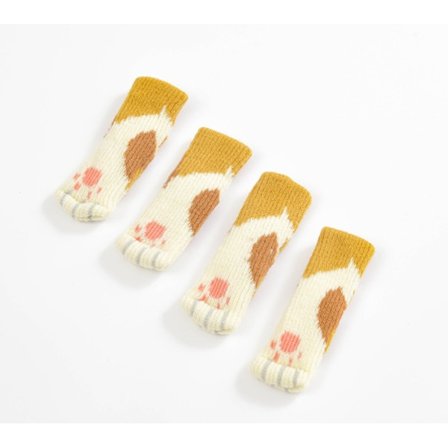 Stickade ullöverdrag för bord- och stolsben, dörrhandtagsskydd