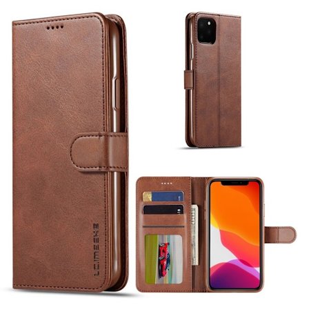 LC.Imeeke läder iPhone 11 Pro fodral - Brun