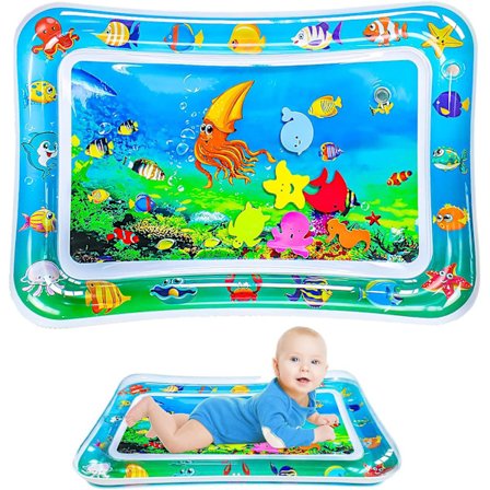 Baby vattenmatta, uppblåsbar vattenmatta, uppblåsbar lekmatta, baby
