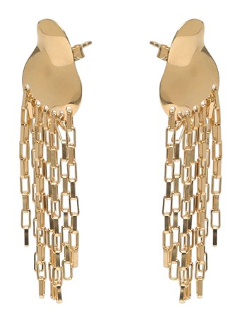 Earrings, Solange Gold Enamel Copenhagen