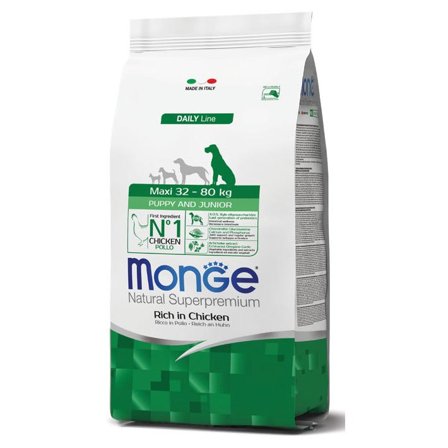 Monge Ricco Di Pollo Cibo Secco Per Cani Cuccioli Taglia Grande