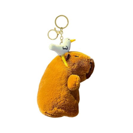 Kapibara Pehmo Avaimenperä Lelu Pehmolelu Riipus Eläin Koriste Avainjärjestäjä Lapset Aikuiset Reppu Tarvikkeet_MGF