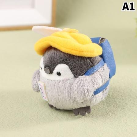 e Cartoon Penguin nøkkelring Plysj utstoppede dyr nøkkelring ryggsekk - Perfet A1