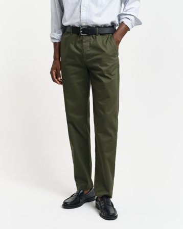 GANT Herren Regular Fit Chinohose (32/32) Grün