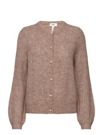 Objophelia L/S Knit Cardigan 122 Strikkegenser Cardigan Beige Object