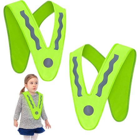 Sikkerhedsvest til børn, Børns sikkerhedsvest med høj synlighed, Børns reflekterende vest, Børns reflekterende vest, Vaskbar sikkerhedsvest, til øget 