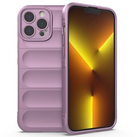 Pehmeä kahva muotoiltu kuori iPhone 13 Pro Max - Vaaleanvioletti