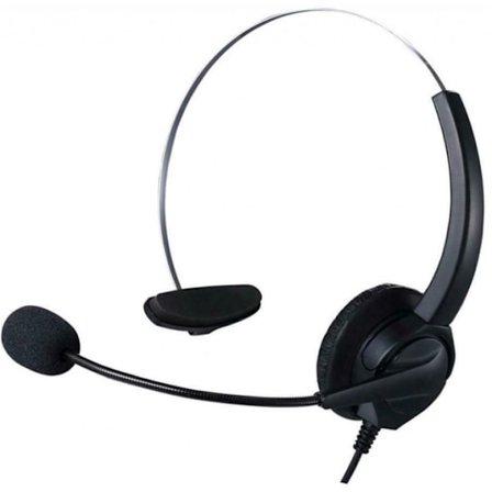 Call Center-headset med fjärrkontroll, USB, Svart