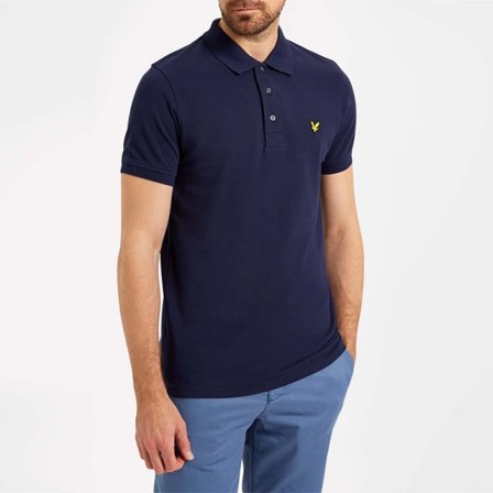 Lyle & Scott Polo Shirt T-shirts Herr Blå S