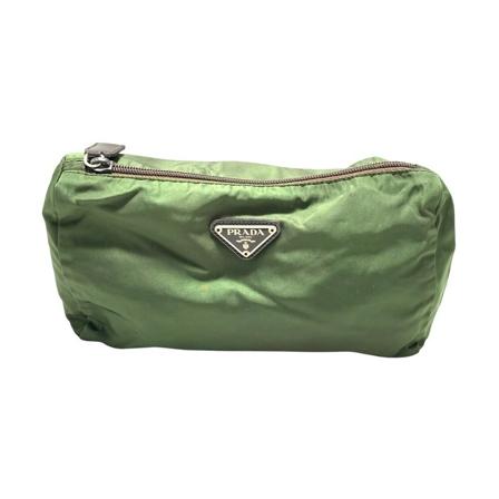 Prada Vintage Clutches grön, Dam Vintage Väskor, Dam, Storlek: ONE SIZE