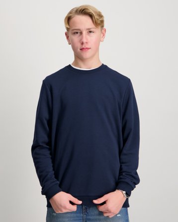 Jack & Jones JJEBRADLEY SWEAT CREW NOOS JNR Blå Genser Gutt - Kids Brand Store