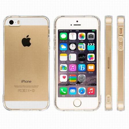 Iphone 5/5s/5se - Skyddande Silikonskal (floveme) Transparent/genomskinlig