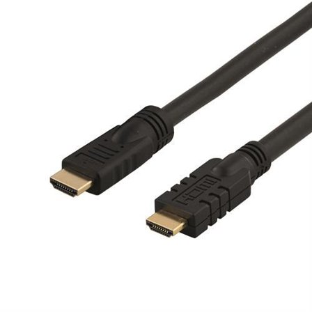 Deltaco HDMI-1150 - HDMI med Ethernet-kabel - HDMI (hann) til HDMI (hann) - 15 m - svart