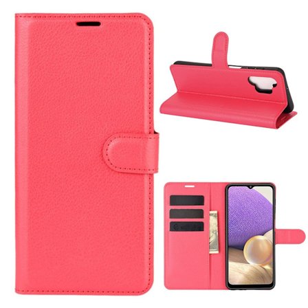 Classic Samsung Galaxy A32 Flippetui - Rød