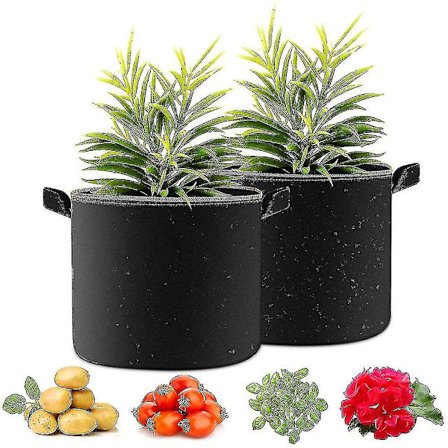 3x30l Istutussäkki Perunasäkki Istutussäkki Valmistettu Kuitukankaasta