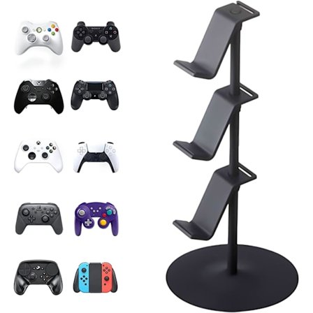 Ohjaimen teline Kuulokemikrofoniteline Yleismaailmallinen peliohjaimen teline Yleismaailmalliset pöytäpelitarvikkeet, täydellinen järjestys 