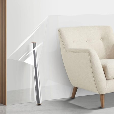 Transparent veggbeskyttelse, ikke-selvklebende statisk feste, avtakbar