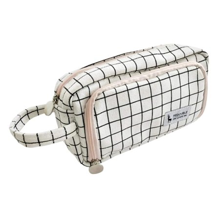 Pencil Case in Fabric - Checkered