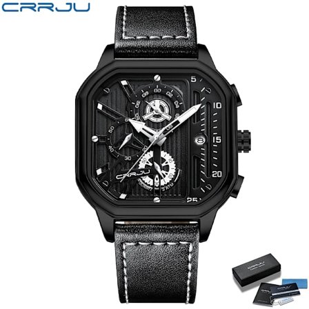 CRRJU 2022 Ur Topp Luksusmærke Quartz Herreure Forretning Reloj Hombre Sports Armbåndsur Mand Relogio Masculin