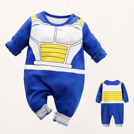 Mub- Tilpasset cosplay-klær for barn 0-1 år gammel baby heldress japansk anime cosplay babyklær personlighet romper-kostyme