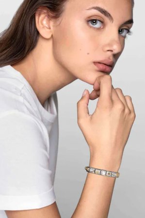 Alphabet 925 sterling Silver with CZ P