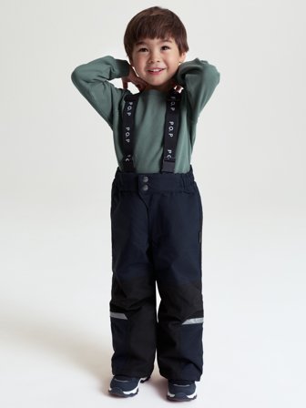 Polarn O. Pyret - Waterproof padded trousers SNOWY LOW - 122 - Childrenswear - blue