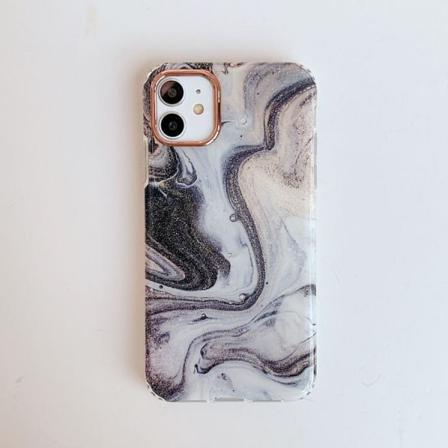 Mönstrat Skal Med Marmor- Iphone 12 / 12 Pro Multifärg