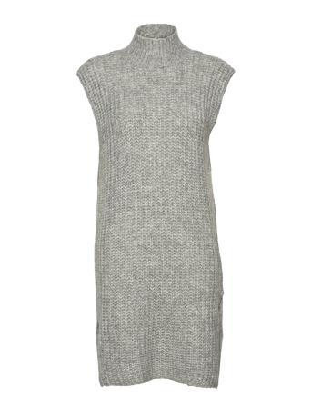 Yassudana Long Knit Vest Vests Knitted Vests Grå YAS