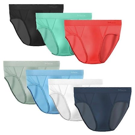 7-pack Herr Sömlösa Underkläder Is-silke Sexiga Genomskinliga Kalsonger Underkläder Shorts Ultratunna Mini Bikini