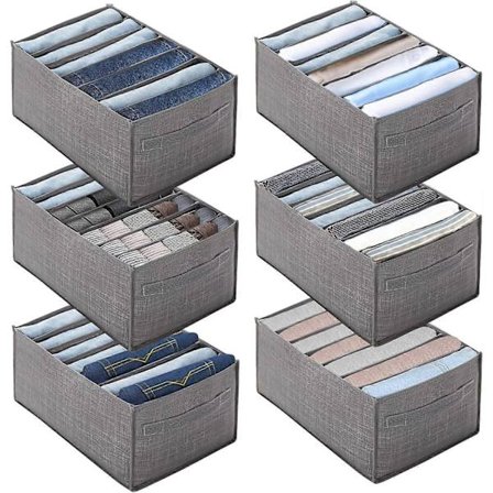 6-pack lådorganiseringssystem garderob skåp organiserare