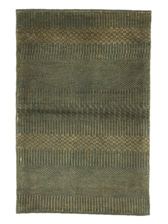 Orientalischer Gabbeh Teppich 74X114 Dunkelgelb/Schwarz (Wolle, )