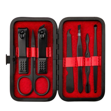 /Hc/Manicure Sæt Personlig Pleje Negleklipper Kit Luksus manicure 8 i 1 Professionelt Pedicure Sæt Grooming kit Julegave til mænd Mand Kæreste Par