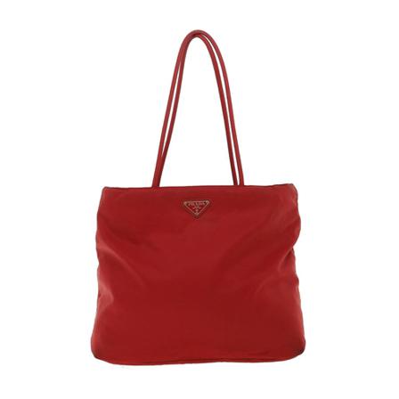Prada Vintage Tote Tass , Rood , Dames , Maat: ONE Size Vintage Tassen