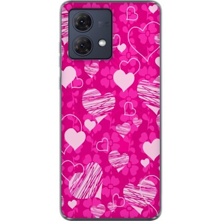 Yhteensopiva Puhelinkuori Motorola Motorola Moto G84 PopSydänKuviointi