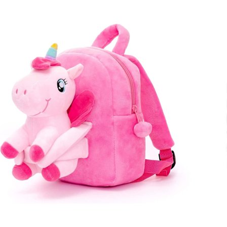 Wabjtam Børns Enhjørning Taske Plys Legetøj Toddler Rejse Førskole Skulder Legetøj Til 3-8 Årige Børnehave Piger Gave