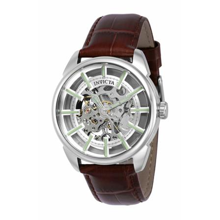 Invicta Watches, Vintage 37888 Mechanisch Herenhorloge - 42mm Grijs, Heren, Maat:ONE Size