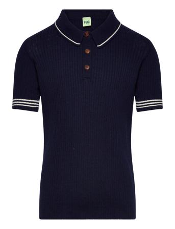 Polo Shirt Tops T-shirts Short-sleeved Navy FUB