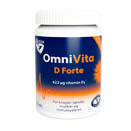 Biosym OmniVita D Forte 120 kaps., Helse & Madvarer, Vitaminer, D-vitamin